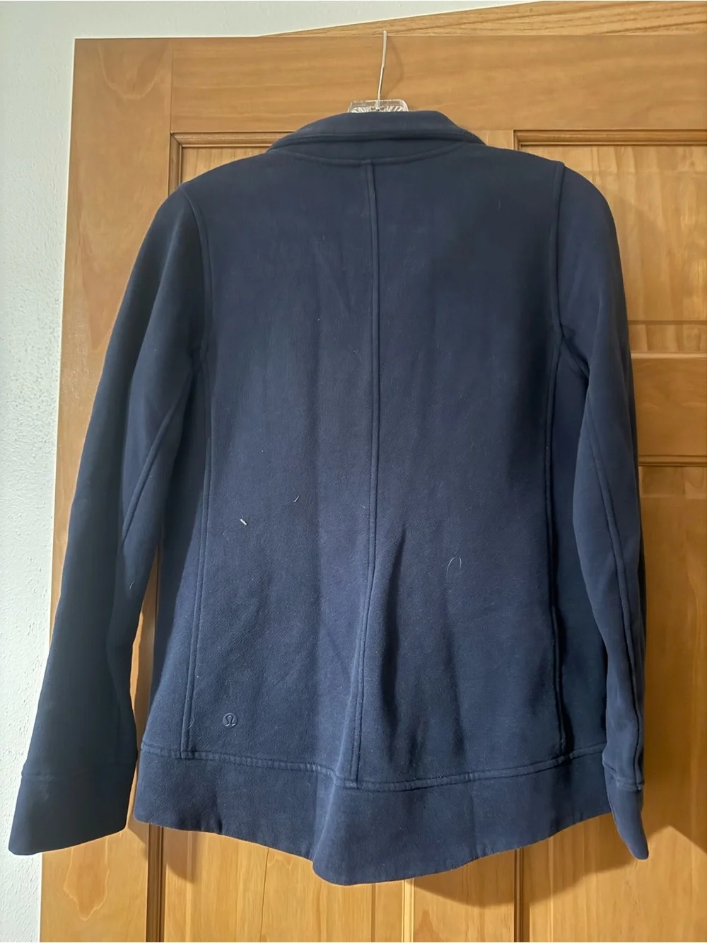 lululemon athletica Navy Quilted Front Zip Jacket